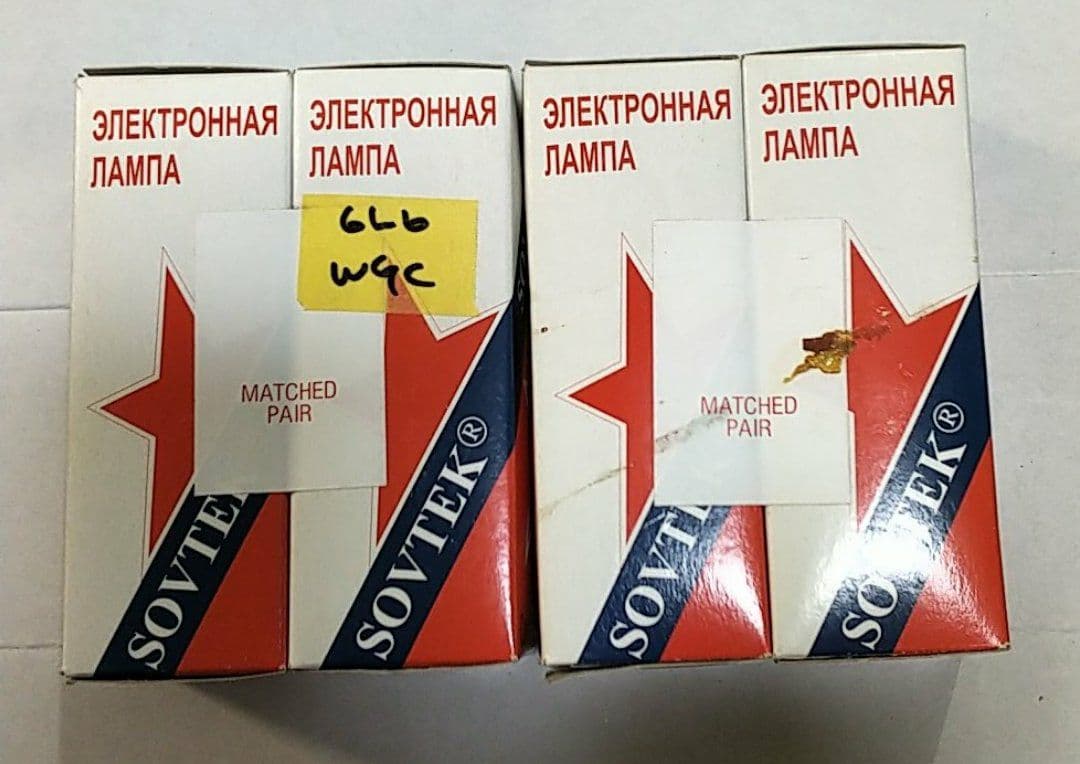 真空管 5881/6L6WGC 出力管 Sovtek製品 4本 中古 セット** - メルカリ