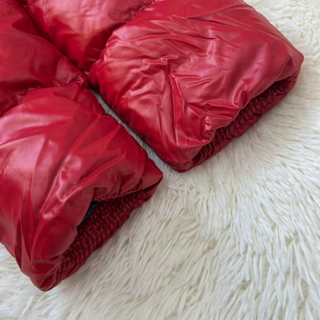 極美品/L】デュベティカ ダウンジャケット ジップジャケット 赤 肉厚