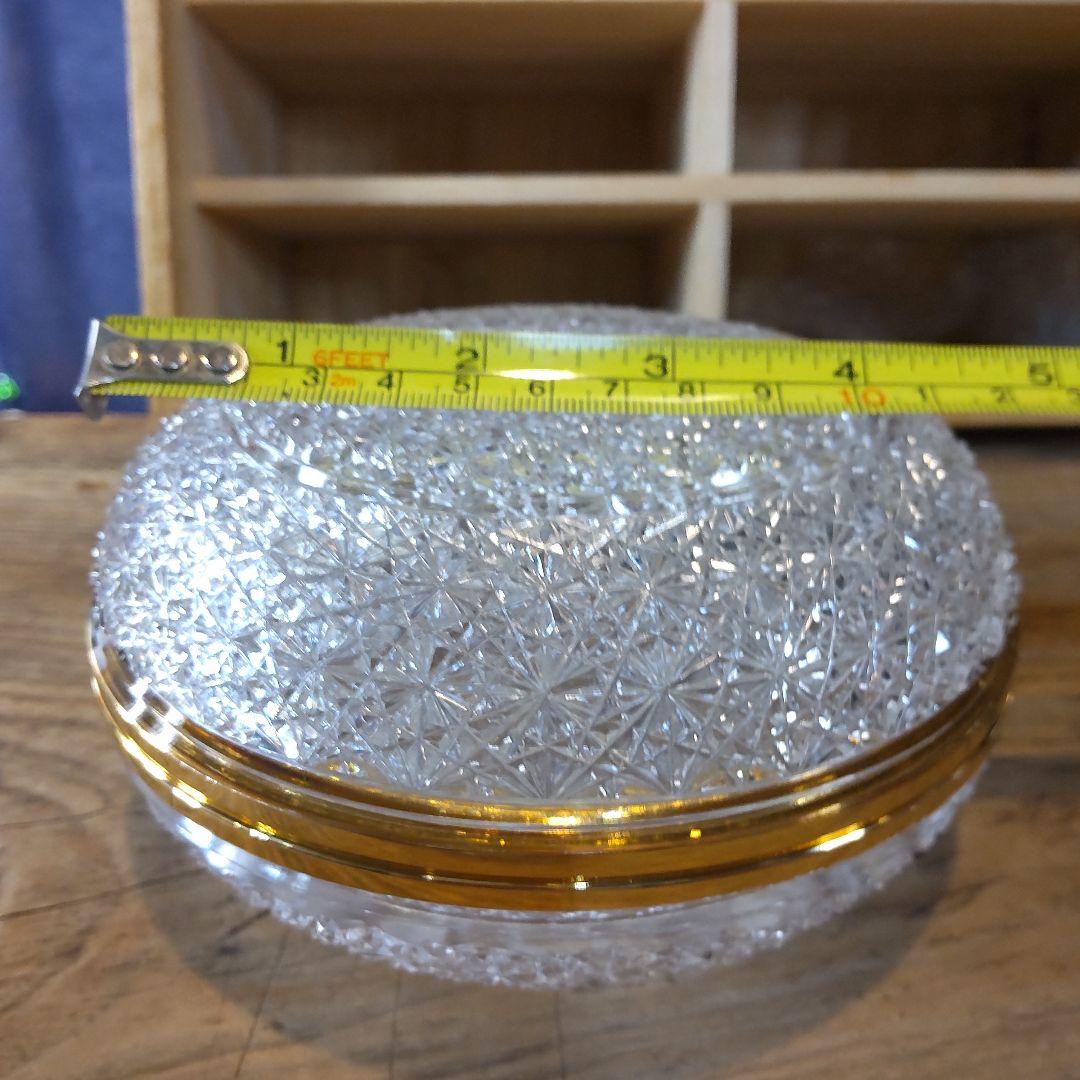 須田秀石④　茶懐石用　クリスタル　　五客セット（内、蓋が無い物2つ）