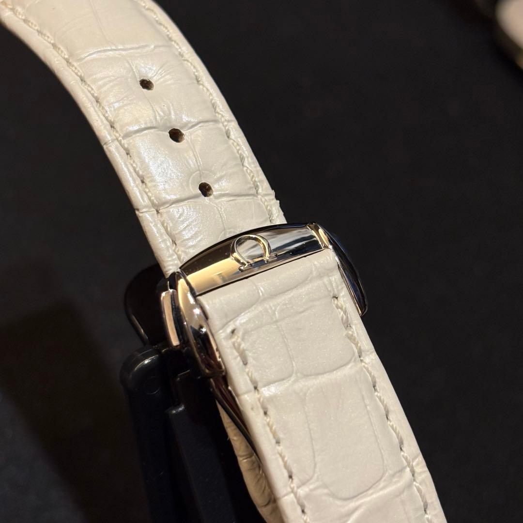 オメガ純正 アリゲーター ストラップ OMEGA（オメガ） ブルー アリゲーター レザーストラップ 19-16mm 時計