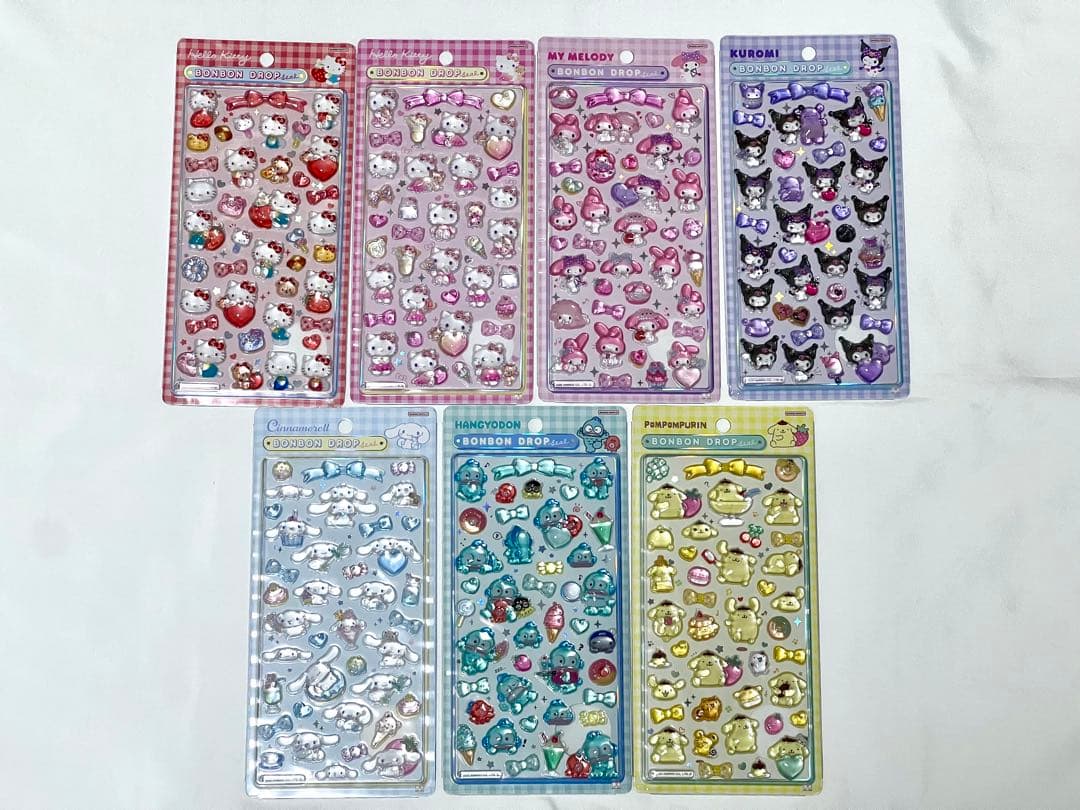 ボンボンドロップシール サンリオ 第二弾 7種セット 正規品 b
