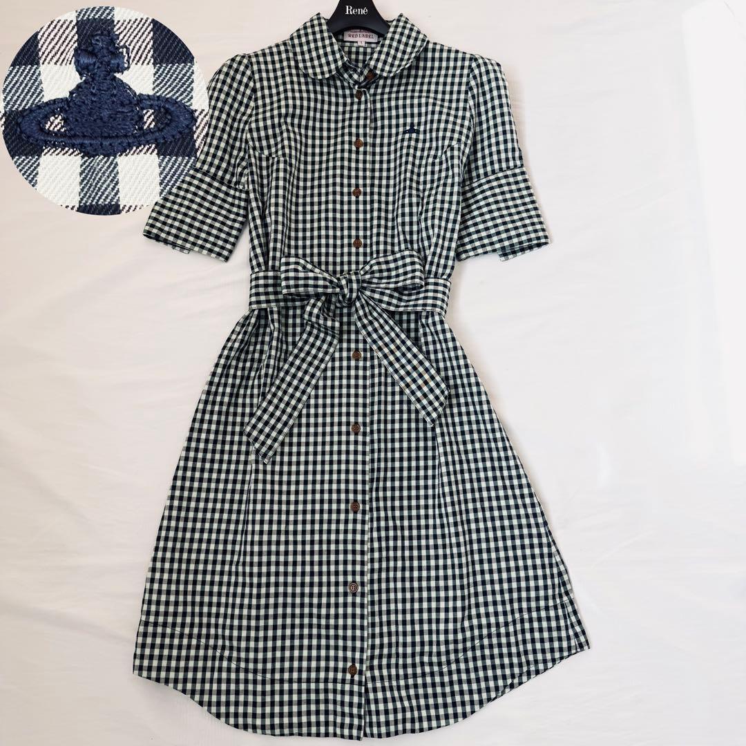 極美品 ヴィヴィアンウエストウッド シャツ ワンピース リボン オーブ