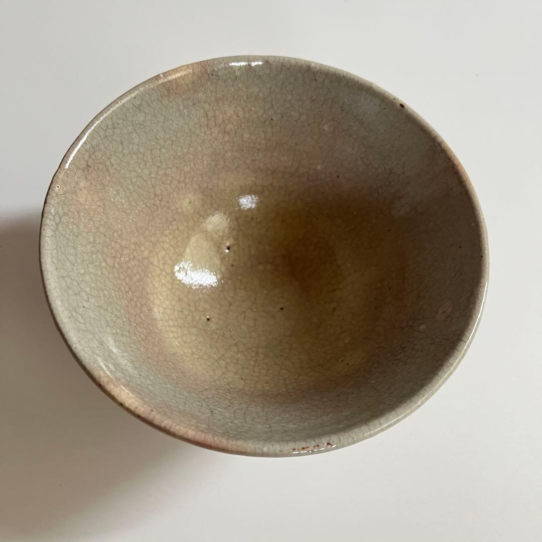 未使用】大和松雁（ 松雁松緑 ）萩焼 ☆ 抹茶椀 茶碗 茶器 共箱 共布