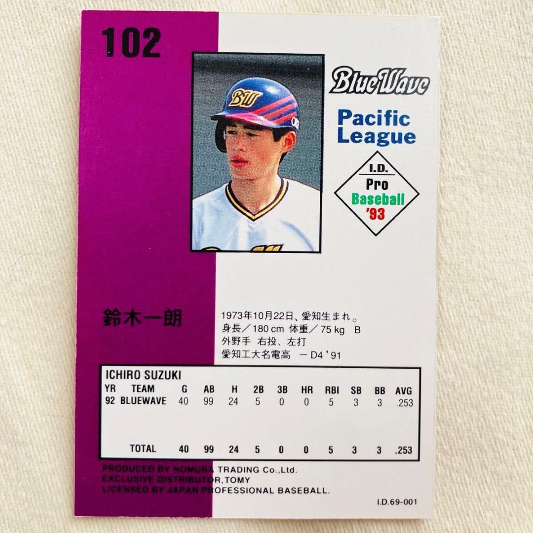 1993年】イチロー 鈴木一郎 オリックス ブルーウェーブ ルーキーカード