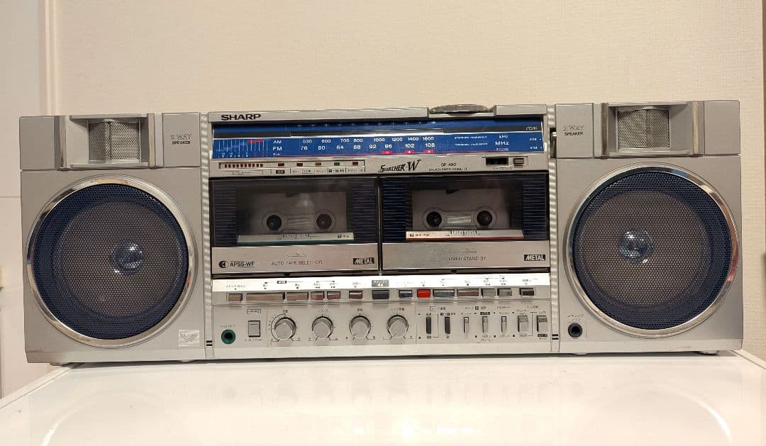 ジャンク品】SHARP シャープ GF-490 ダブルラジカセ ラジカセ - メルカリ