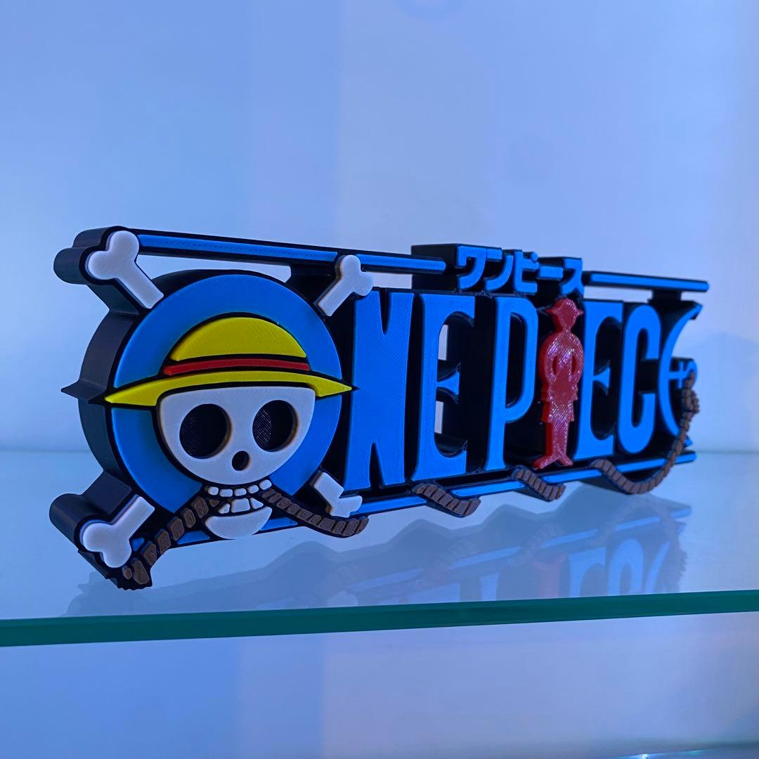 ワンピース ONE PIECE ロゴフィギュア - メルカリ