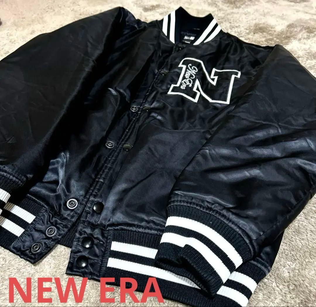 ☆NEW ERA ニューエラスタジャン BLACK N刺繍