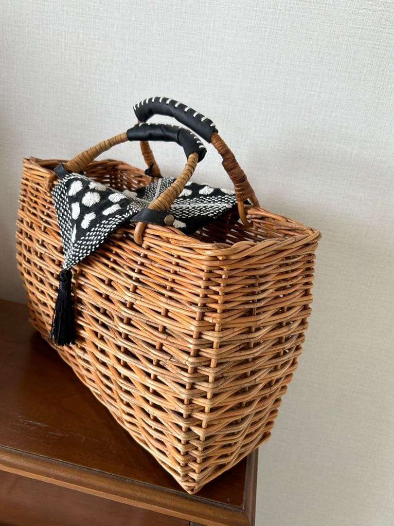 堀川波 かご トート バスケット BASKET dottodot カゴバッグ - メルカリ