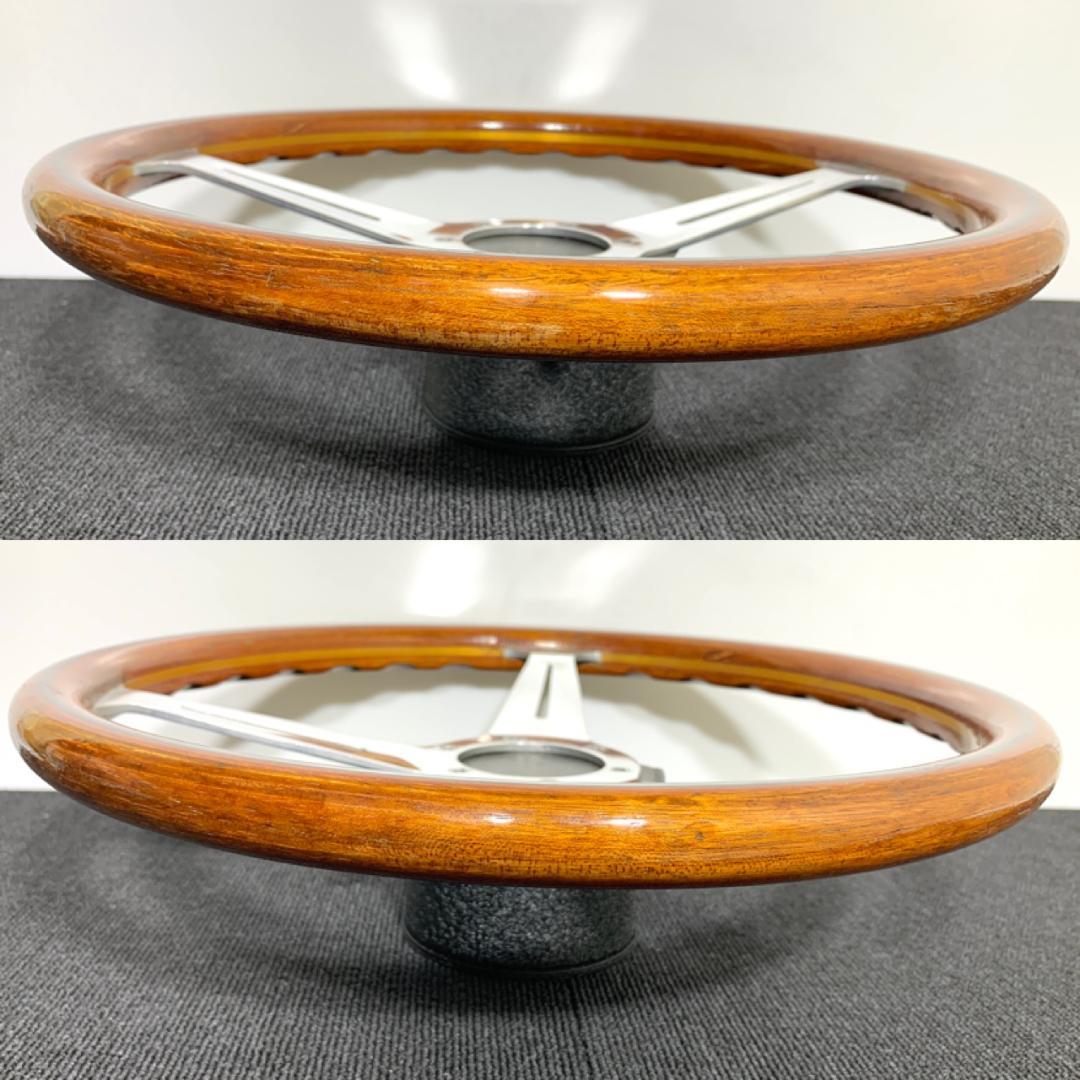 ナルディ クラシック ウッドステアリング 36.5Φ 良品 ホーンボタンおまけ付