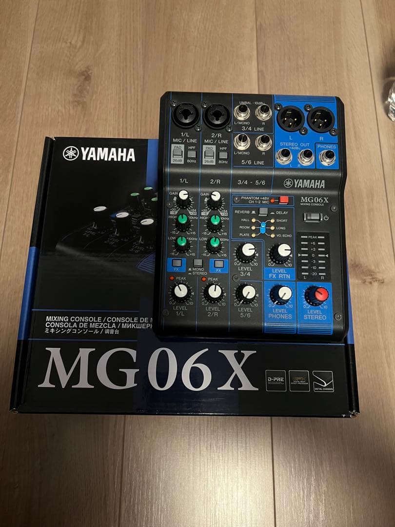 Yamaha MG06X DJミキサー Amazon.com: YAMAHA MG06X 6-Input Compact Stereo Mixer with Effects