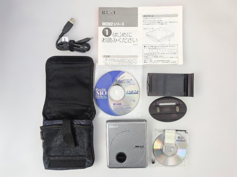 外付けポータブルMOドライブ MOH2-U1.3P Amazon | I-O DATA機器 USB 2.0/1.1対応 USBバスパワー駆動 ポータブル