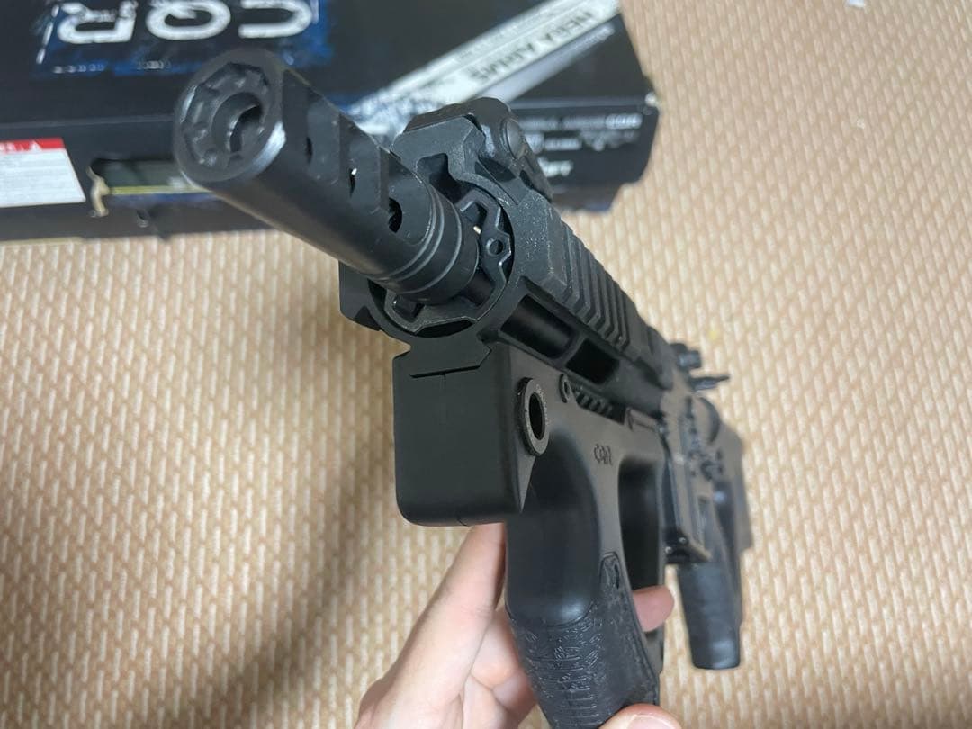 HERA ARMS “CQR” 電子トリガー搭載 防火袋、充電器おまけ