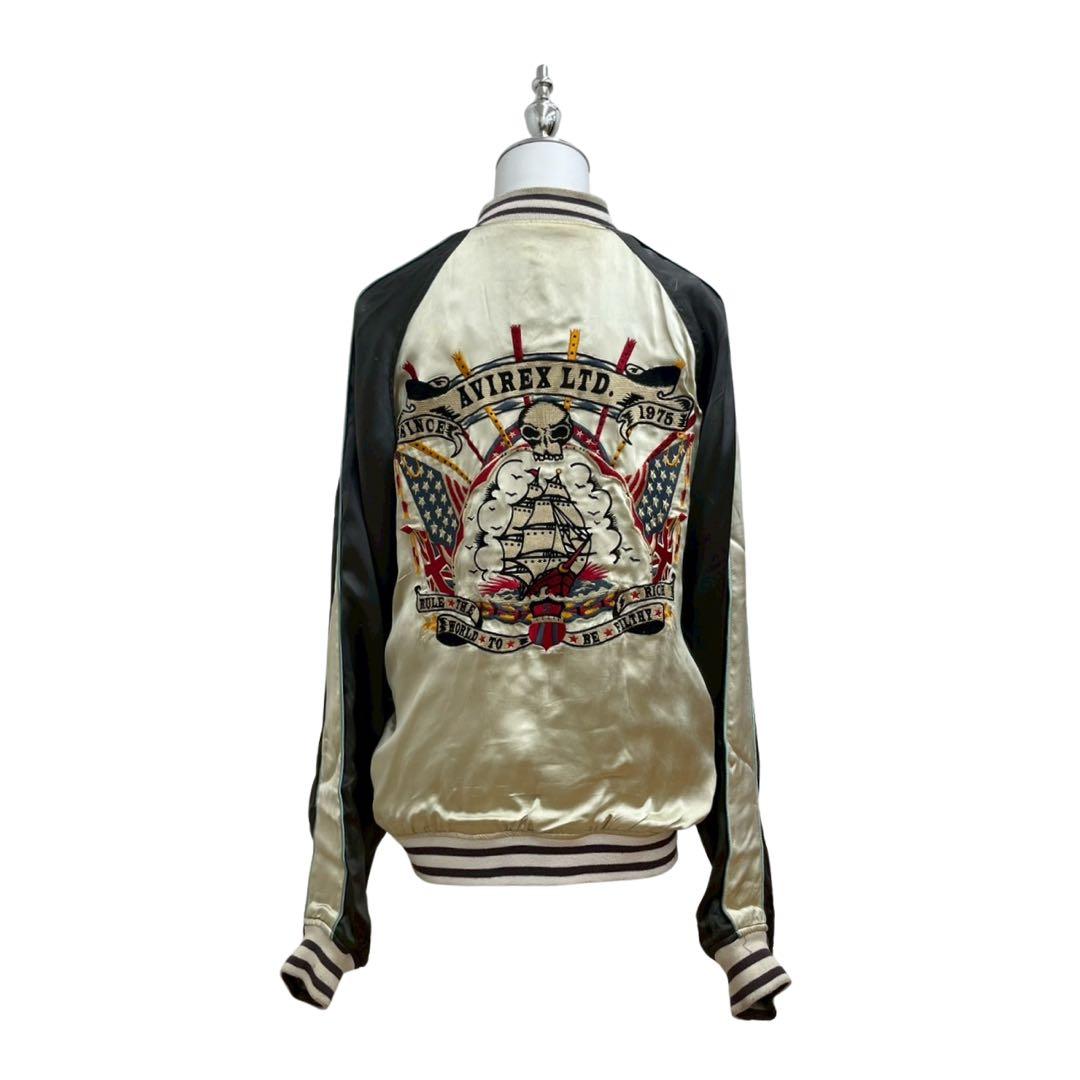 AVIREX リバーシブルスカジャンM虎龍日本地図刺繍 Authentic】 - メルカリ