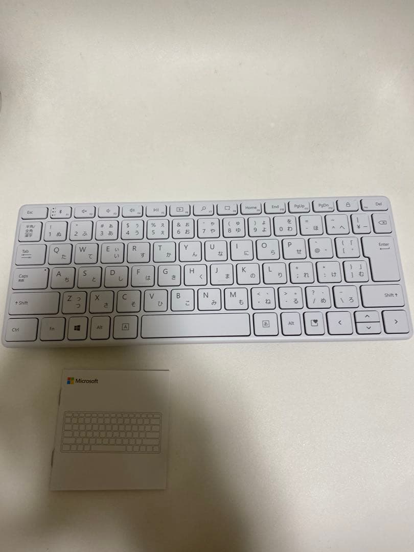 Microsoft デザイナーコンパクトキーボード　グレイシア　日本語配列 ミニマムデザインがモダンで良き。実用性も高い「マイクロソフト
