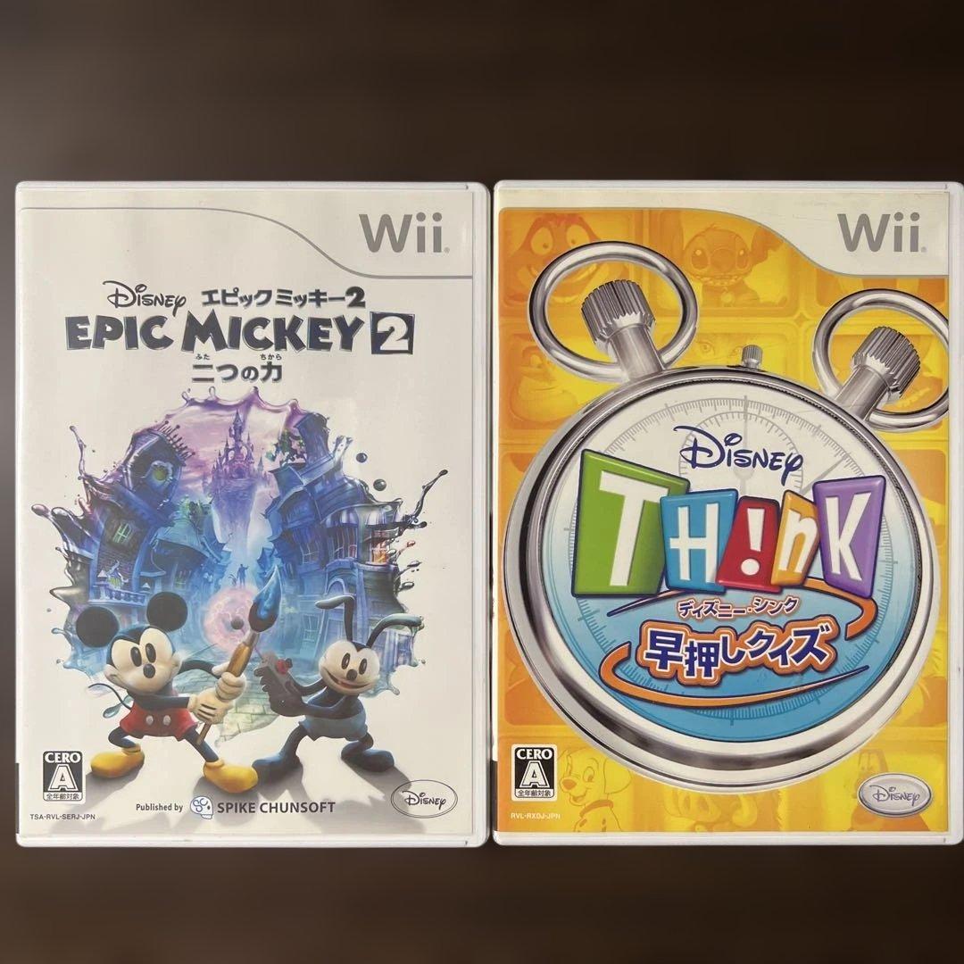 Wii ディズニー エピックミッキー2:二つの力 & TH!NK 早押しクイズ
