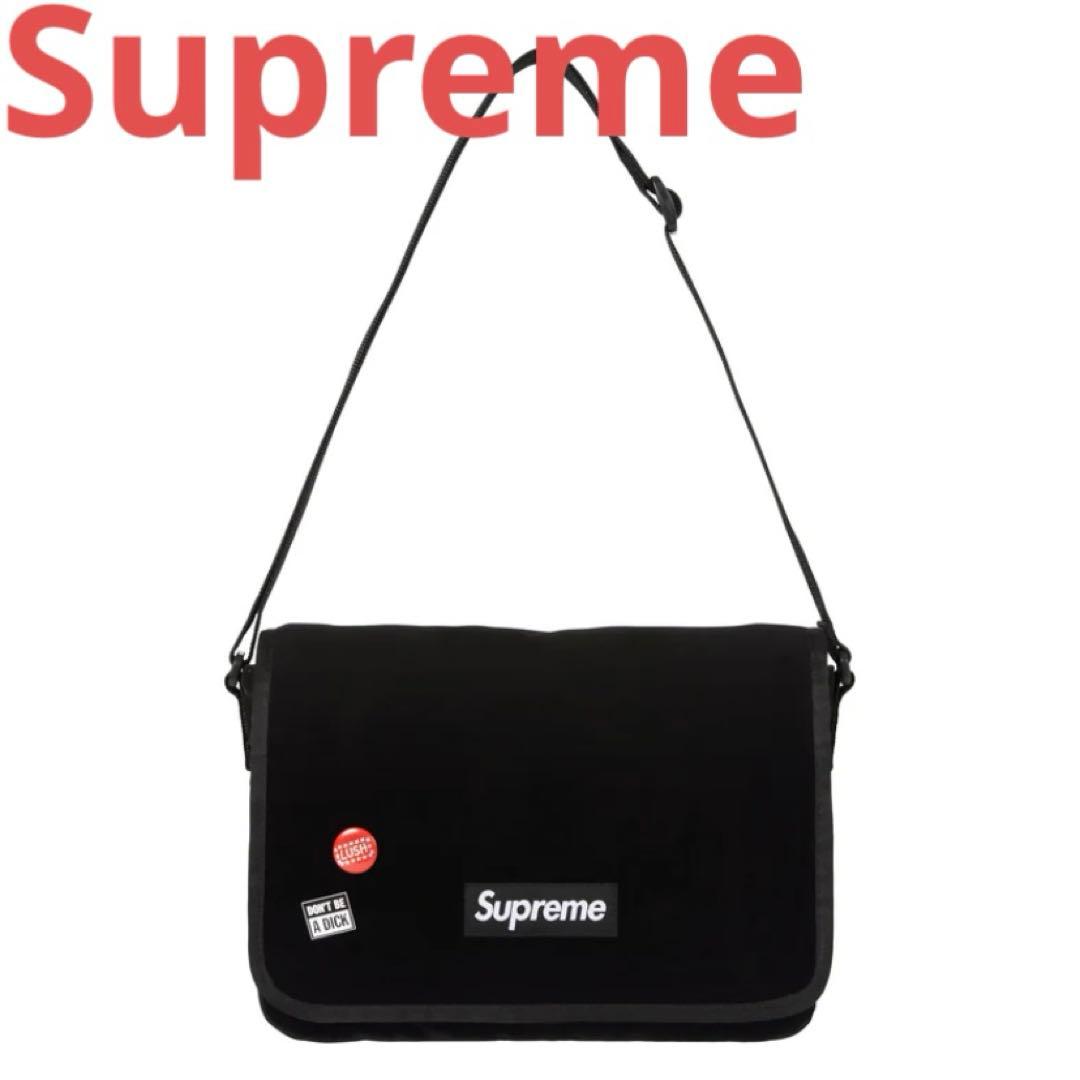 Supreme Velvet Small Messenger Bag Black - メルカリ