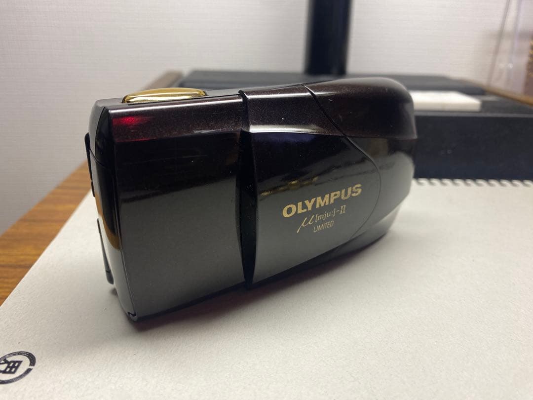 OLYMPUS MJU ii LIMITED バーガンディ フィルムカメラ