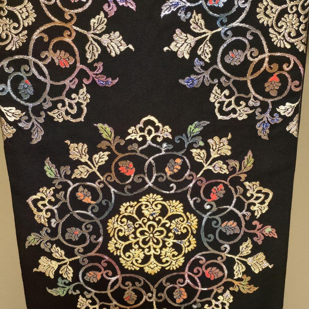 龍村平蔵裂「御物平脱錦」黒地 花柄刺繍 袋帯 高島屋 - メルカリ