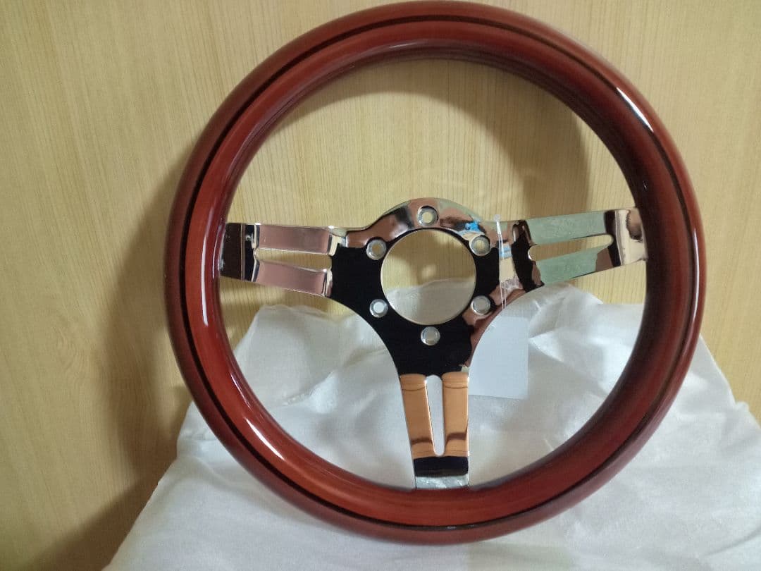 ウッドステアリング　小径　29cm 旧車　新品　290mm Amazon | 290mm 小径ステアリングホイール ウッド 29パイ 29Φ 旧車
