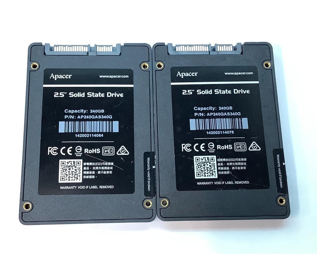 ②-W778-Apacer SATA 240GB SSD 2.5 2点 - メルカリ