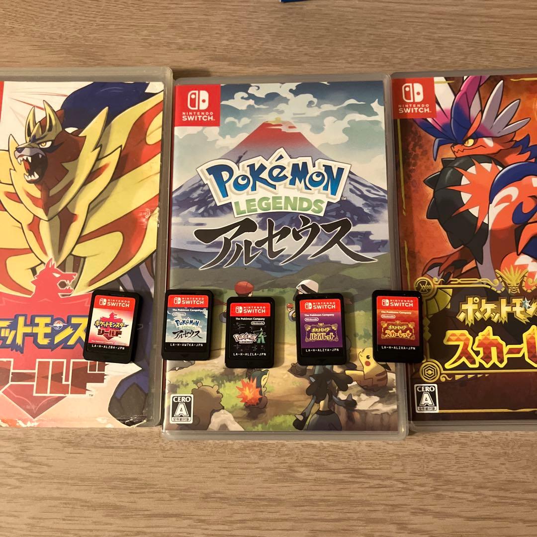 switch ポケモンza アルセウス スカーレット バイオレット シールド
