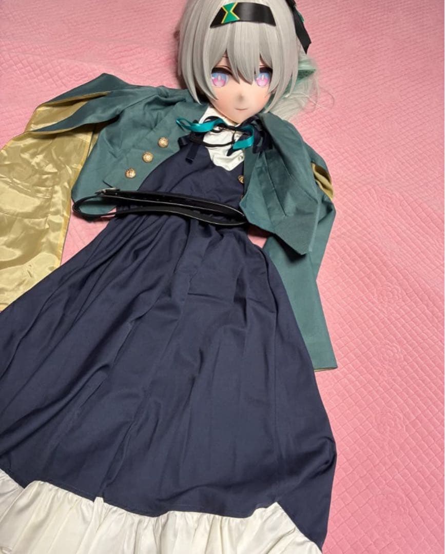 Round08　全頭面　鍵つき 衣装付　 ホタル コスプレ　マスク