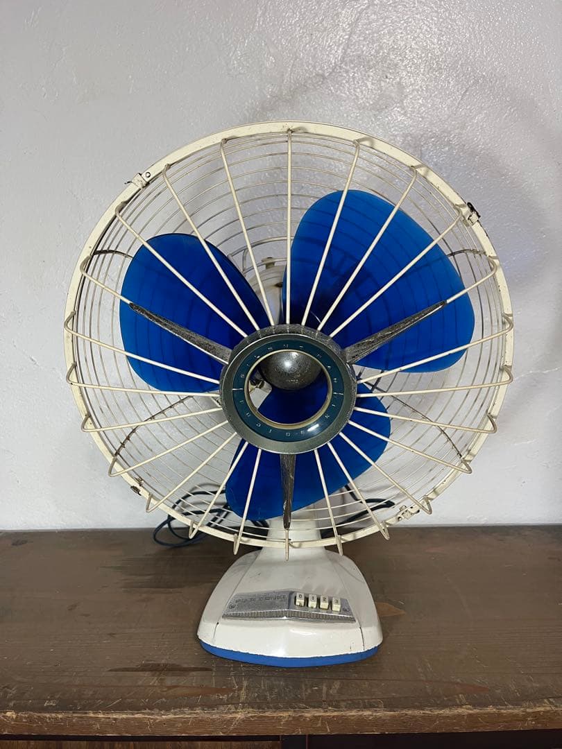 青い3枚羽根スタンド扇風機 楽天市場】工場扇 工業扇風機 スタンド式 45cm 大風量 TSE-45P