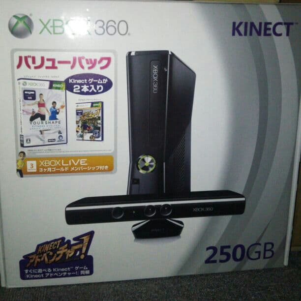 ☆Xbox 360 Kinectフルセット☆ Amazon.com: Xbox 360 250GB with Kinect Holiday Value Bundle