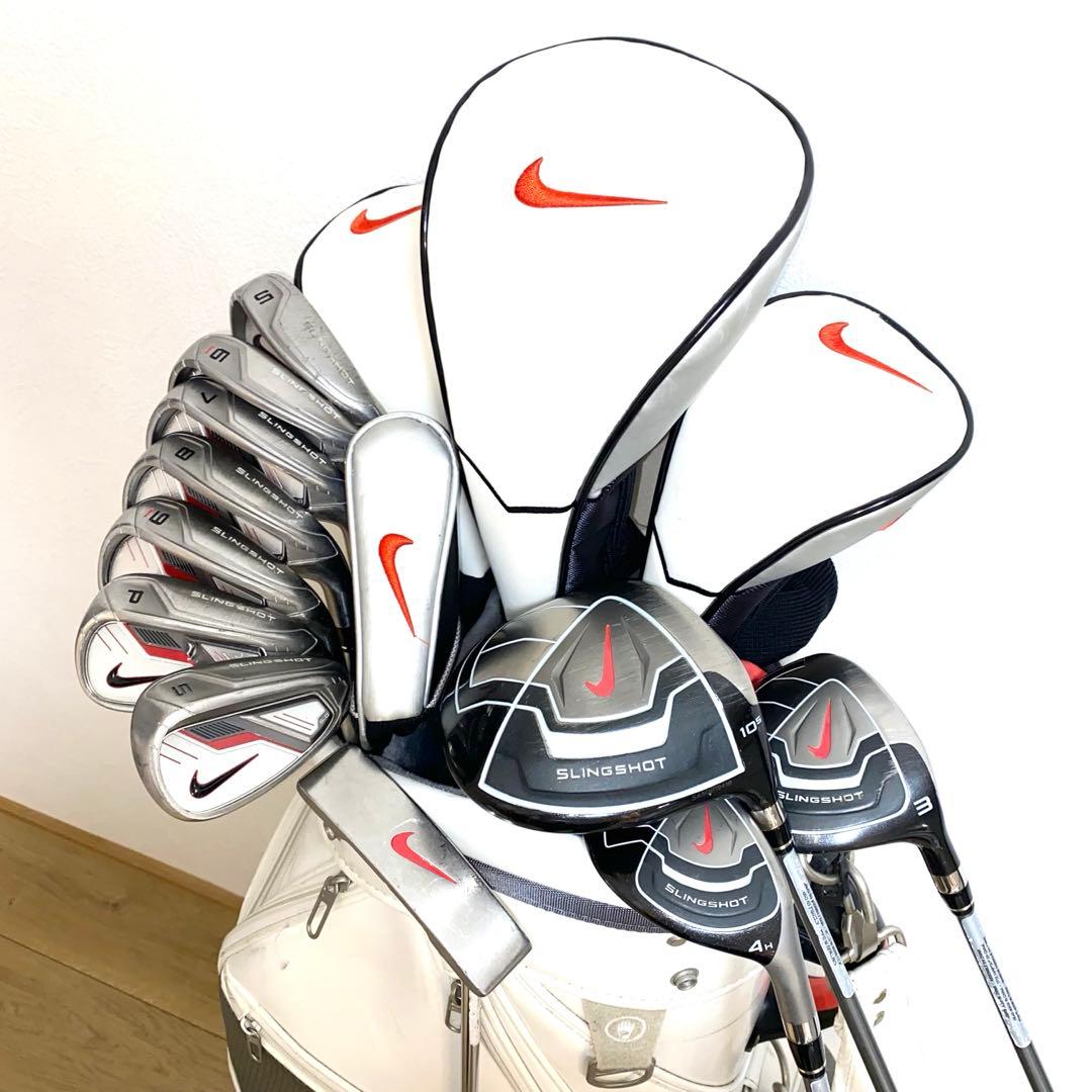 NIKEナイキ ゴルフクラブ 本格フルセット☆初心者 男性右利きキャディバッグ付 NIKE】ゴルフクラブ11本 フルセット キャディバッグ 他おまけ多数