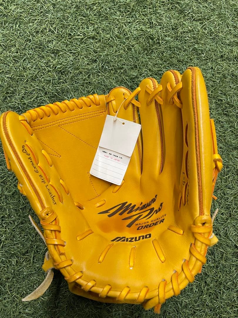 ミズノプロ 硬式オーダーグラブ オレンジ 岸モデル - メルカリ