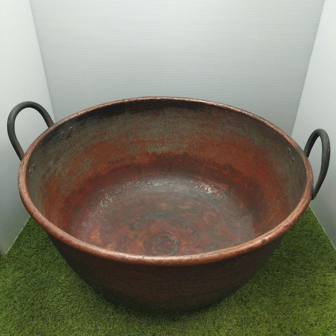 K*X様 銅鍋　銅製　大鍋　63.5cm✕29.5cm　アンティーク