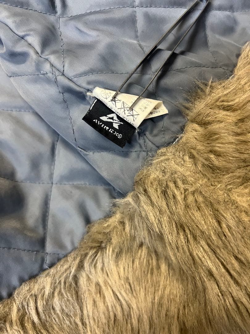 AVIREXアビレックス Gジャンデニムジャケット 襟袖ボア付き ヒジテツ様