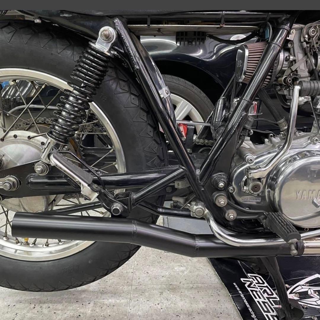 SR400 ワンオフヨシムラ風ショート菅 スリップオン ポン付け - メルカリ