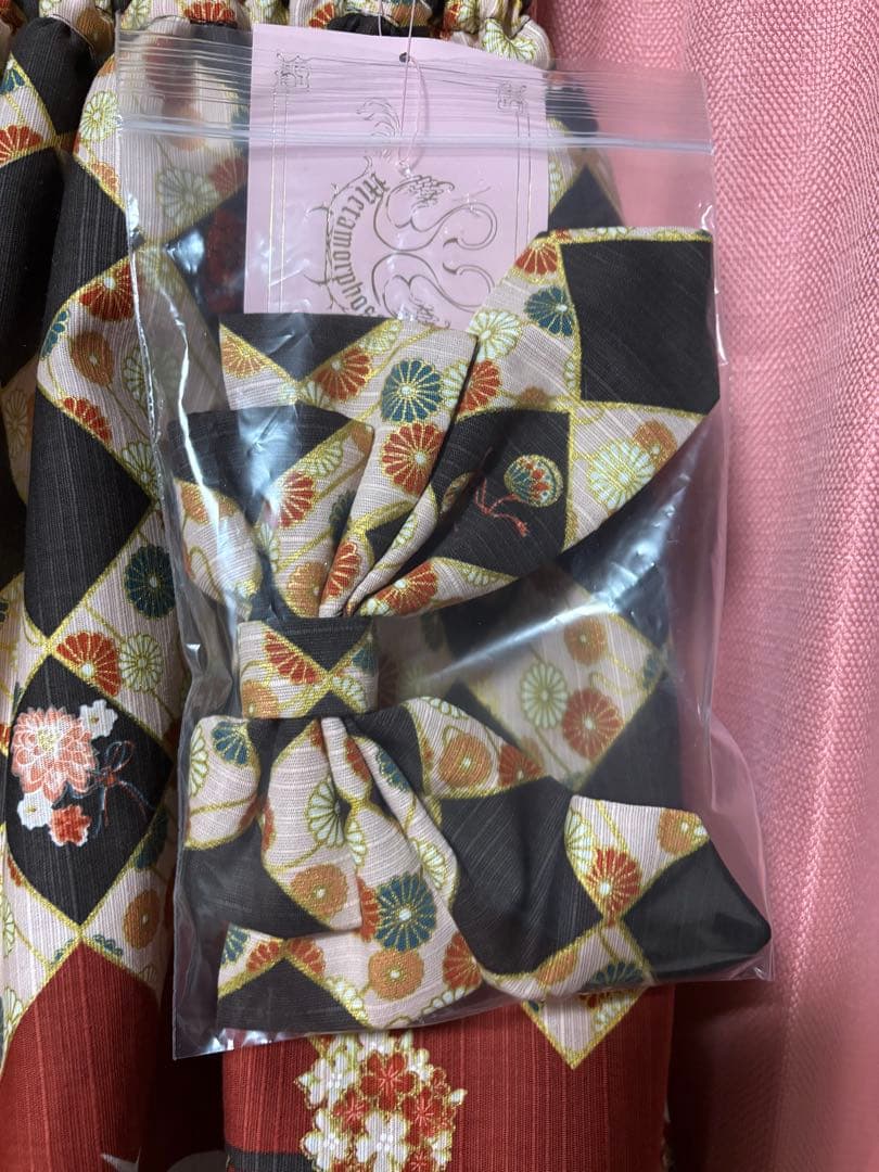 新品】メタモルフォーゼ 百花繚乱まほろばの舞スカート 黒檀ブラック