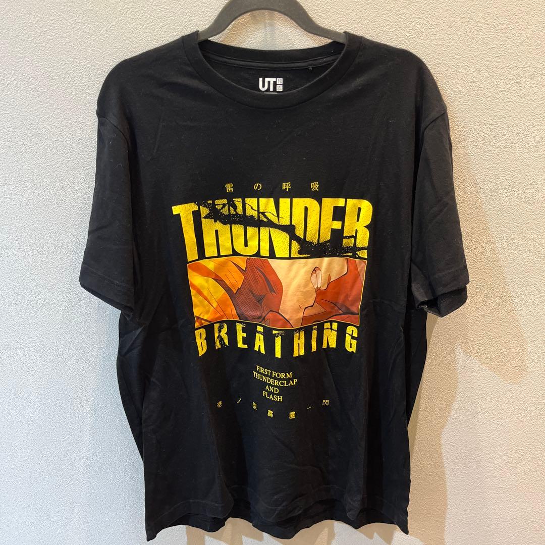 THUNDER BREATHING Tシャツ XL ブラック - メルカリ