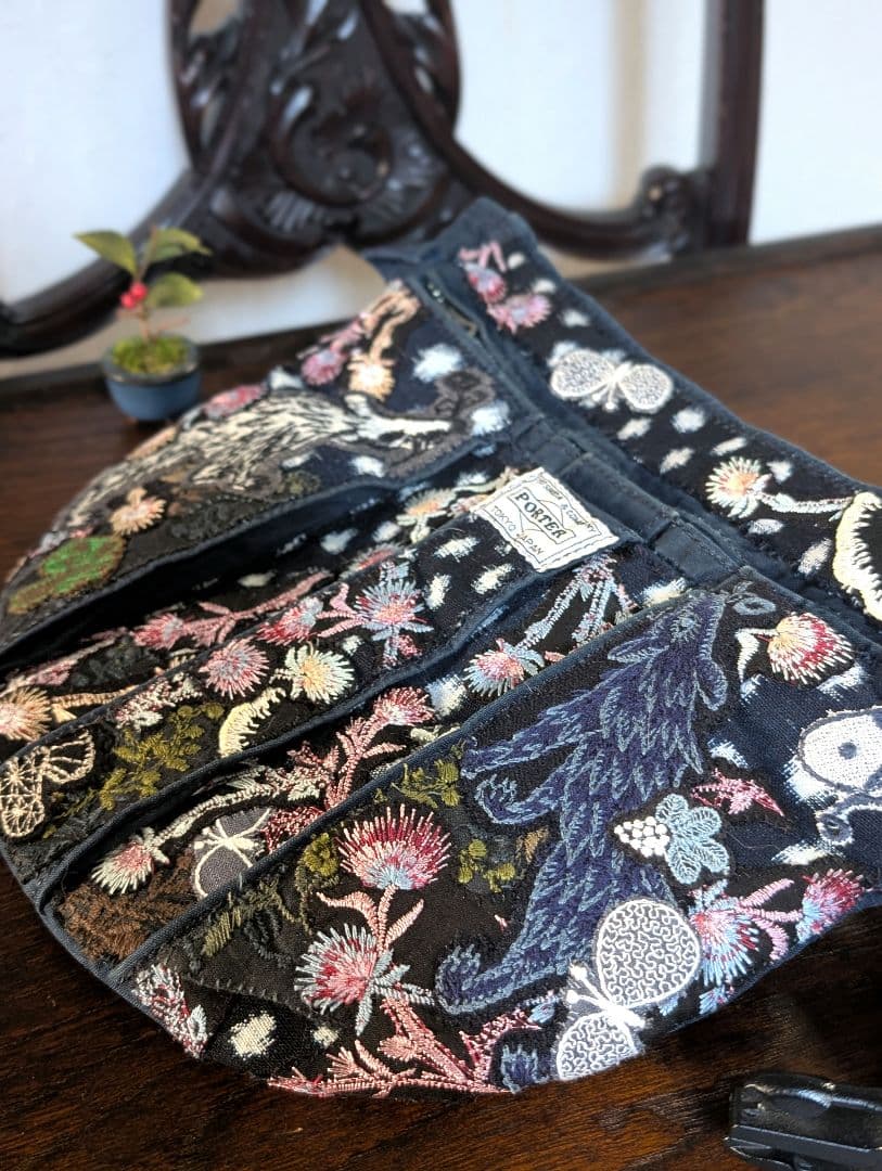 祝新春❗️《吉田カバンとWolf＆flower》古布藍染　ミナ　PJC　バッグ