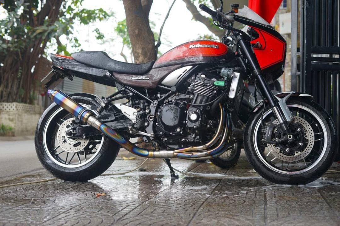 Z900RS 手曲げ チタンマフラー サイレンサー付き Javi Motor - メルカリ