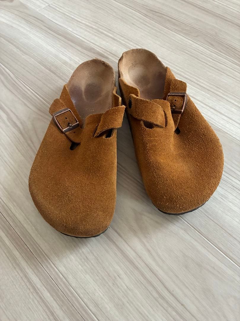 ブラウン スエード サボサンダル ビルケンシュトック - メルカリ