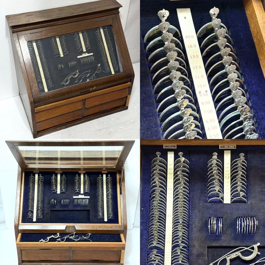 希少 流通無し アンティーク 試験 検眼 トライアルレンズセット 希少 流通無し アンティーク 試験 検眼 トライアルレンズセット