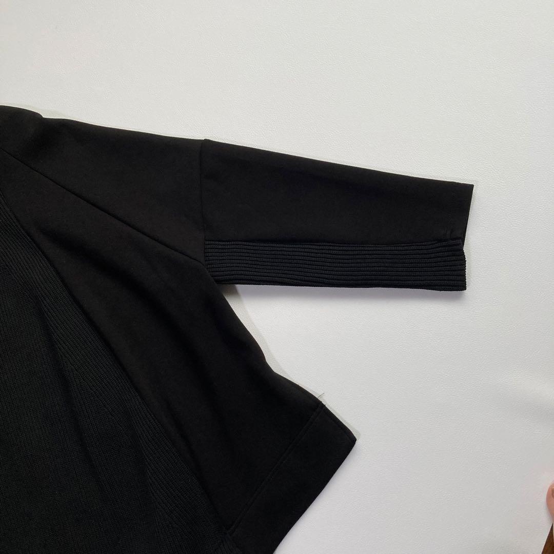 極美品 ビアズリー ニットコンビダンボールプルオーバー 24AW ブラック