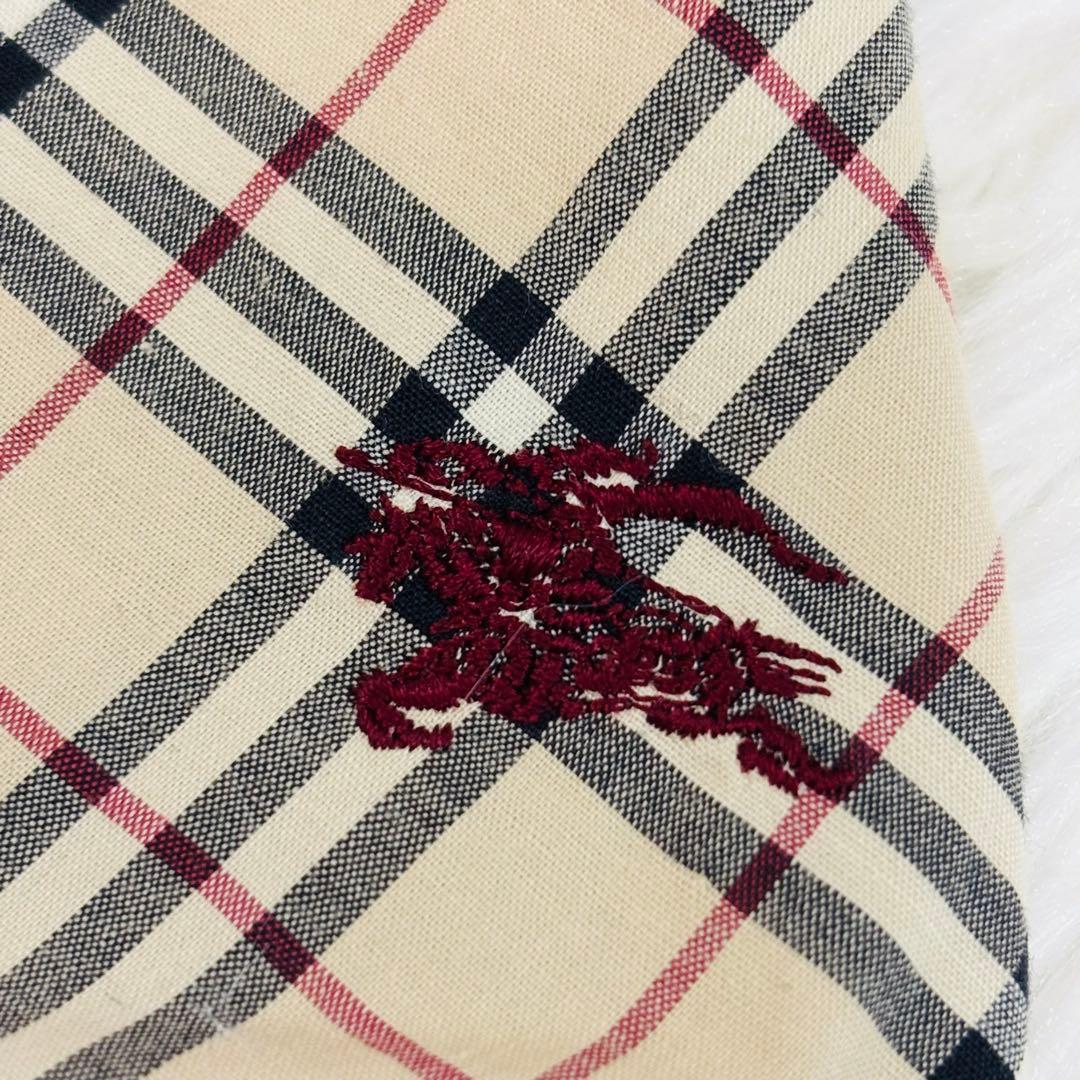 美品 バーバリー ノースリーブ タンクトップ 襟 フリル ノバチェック