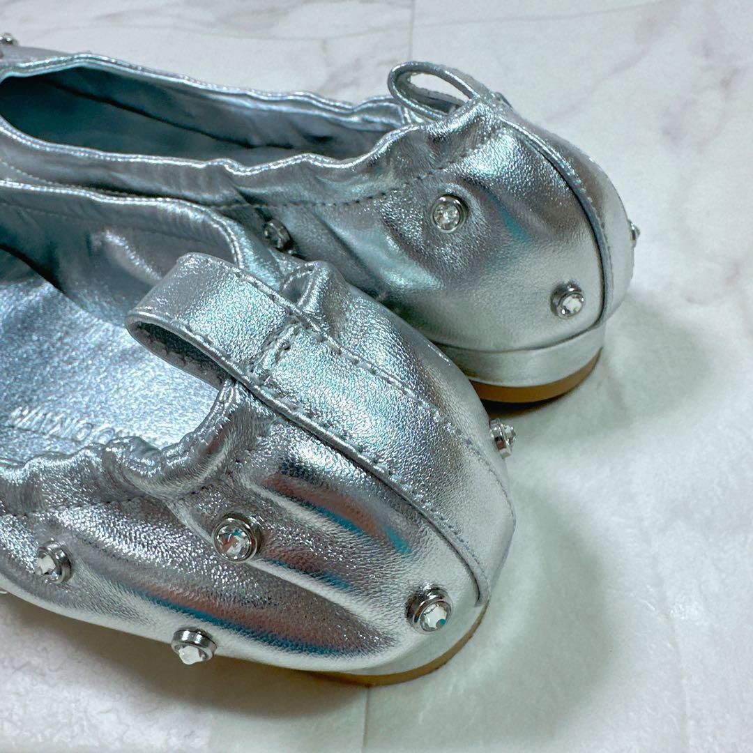 ツルバイマリコオイカワ Millenia バレエシューズ 今期 スタッズ