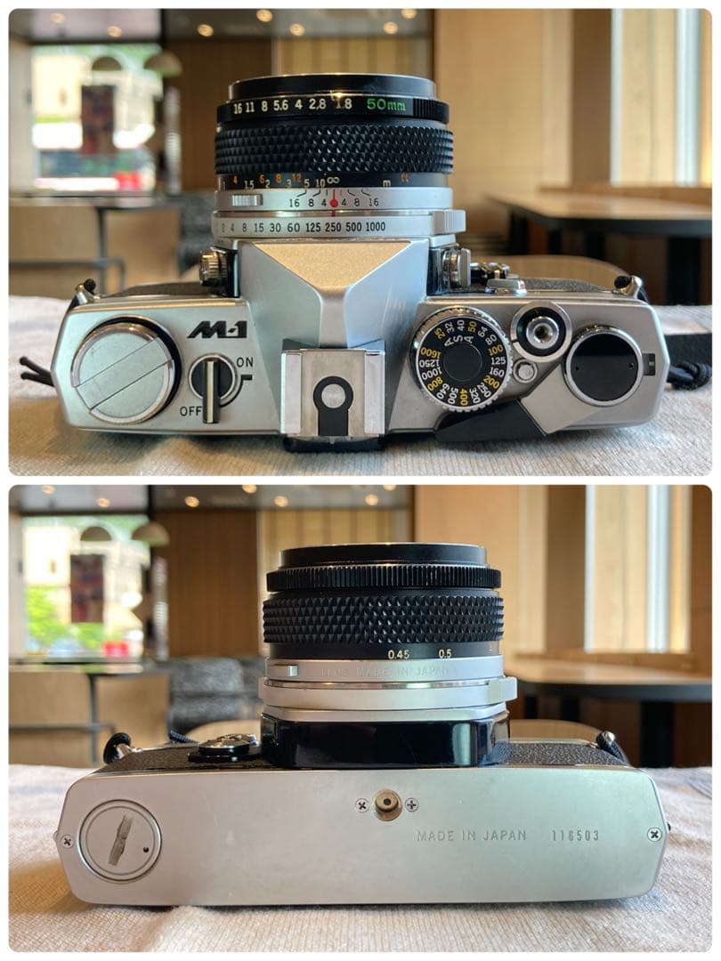 超希少！完動・美品☆オリンパスm-1（om-1） &Mシス f1.8