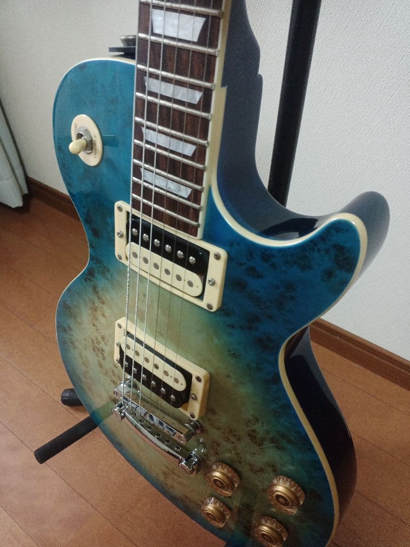 bacchus live road レスポールタイプ シースルーブルー - メルカリ