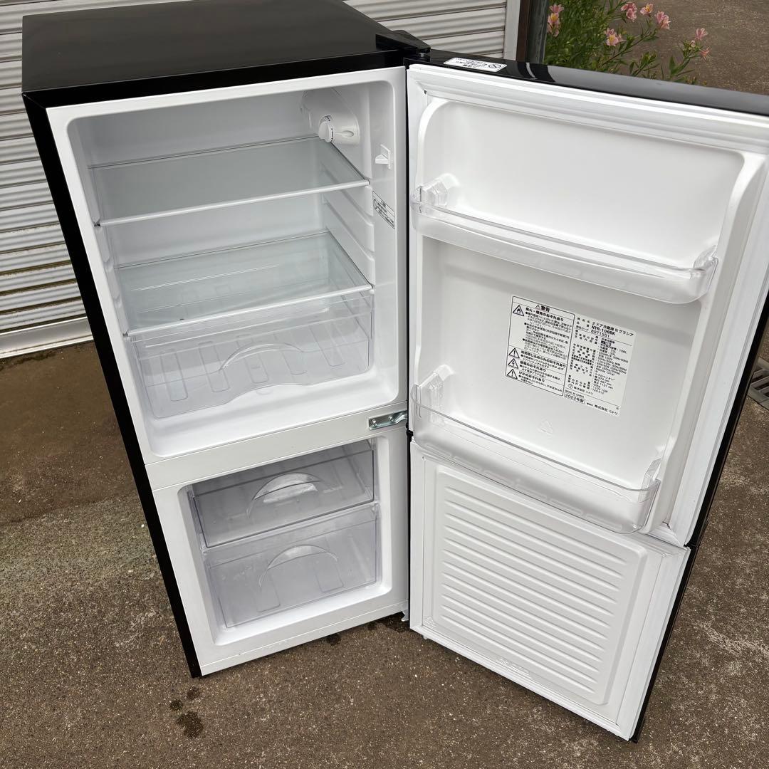 東京23区送料無料‼️】ニトリ 冷蔵庫106L 2022年製 人気の黒✨
