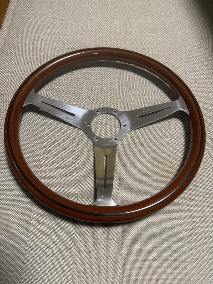 【当時物　ビンテージ】ナルディ クラシック　ウッド　ステアリング　36.5cm