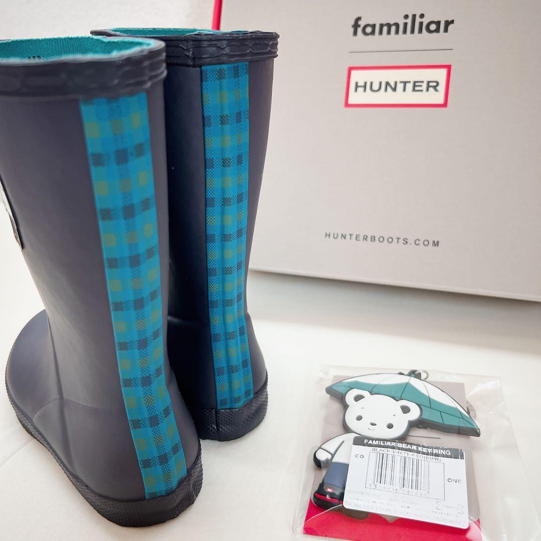 Hunter ファミリア【レインブーツ＆キーホルダー】UK9《新品 未使用》