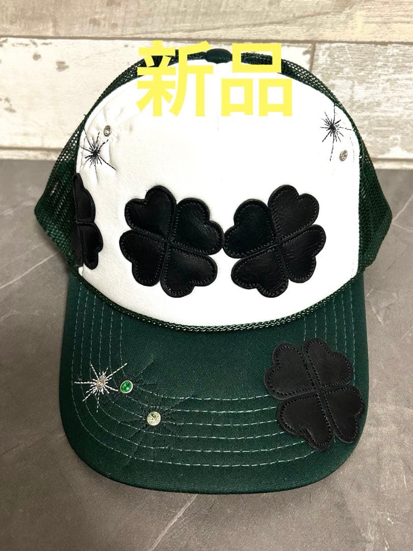 imozonsavingclothing クローバーメッシュキャップ 新入荷 □ Imozon saving clothing Bliss mesh cap(Studs Ver
