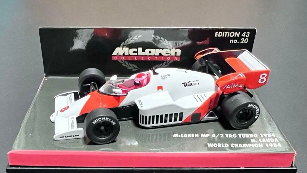 貴重）F1 McLaren MP4/8 ニキラウダ直筆サイン入1/43 - メルカリ