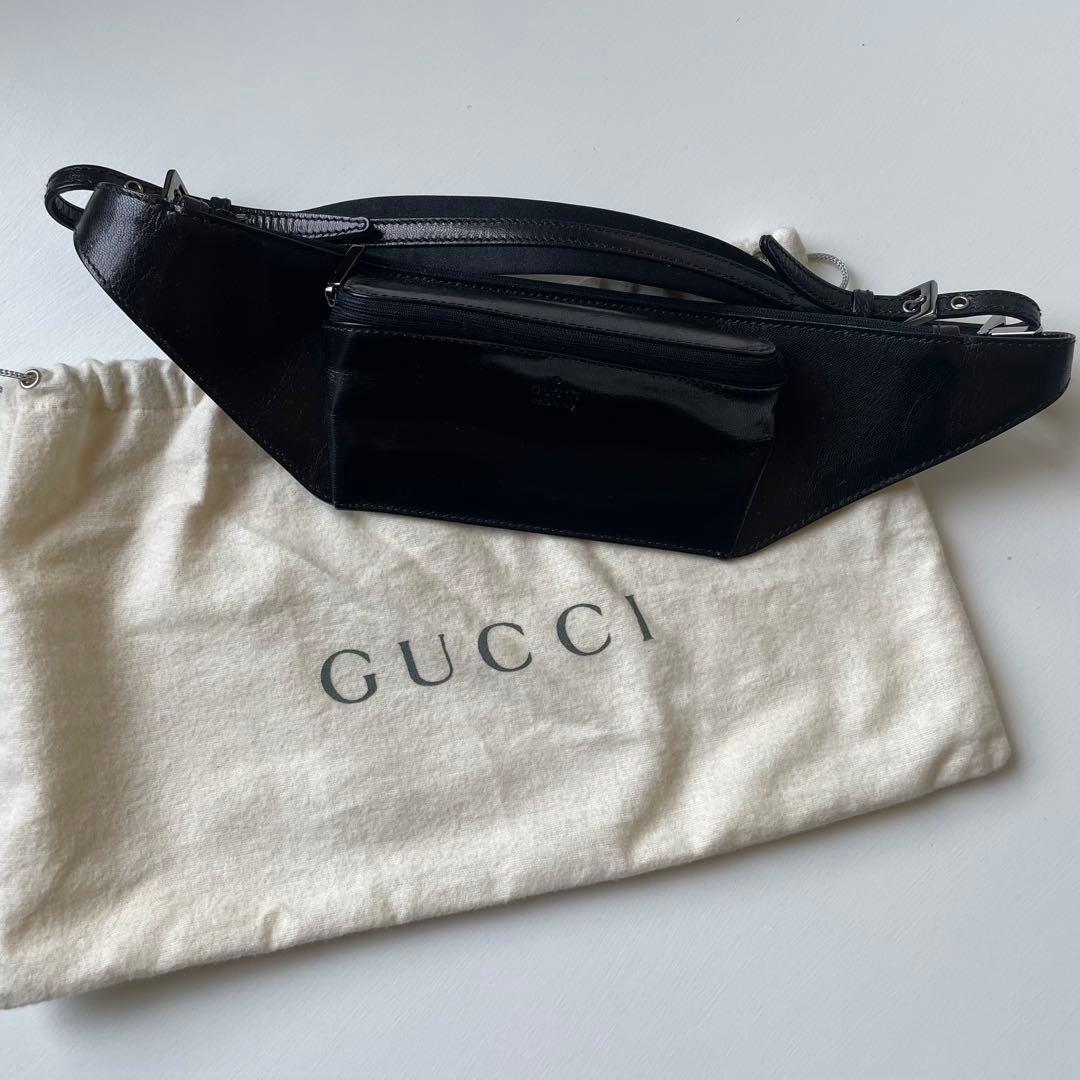 GUCCI ウエストポーチ GG グッチ GUCCI ウエストバッグ 28566 ロゴ ベージュ ブラウン